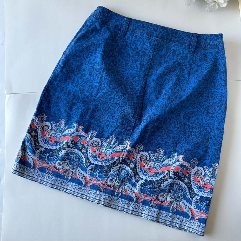 lands‎ end button down paisley skirt - Picture 5 of 8